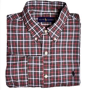 NWOT Ralph Lauren Classic Fit Tartan Plaid Cotton Button Down 16 1/2 /42